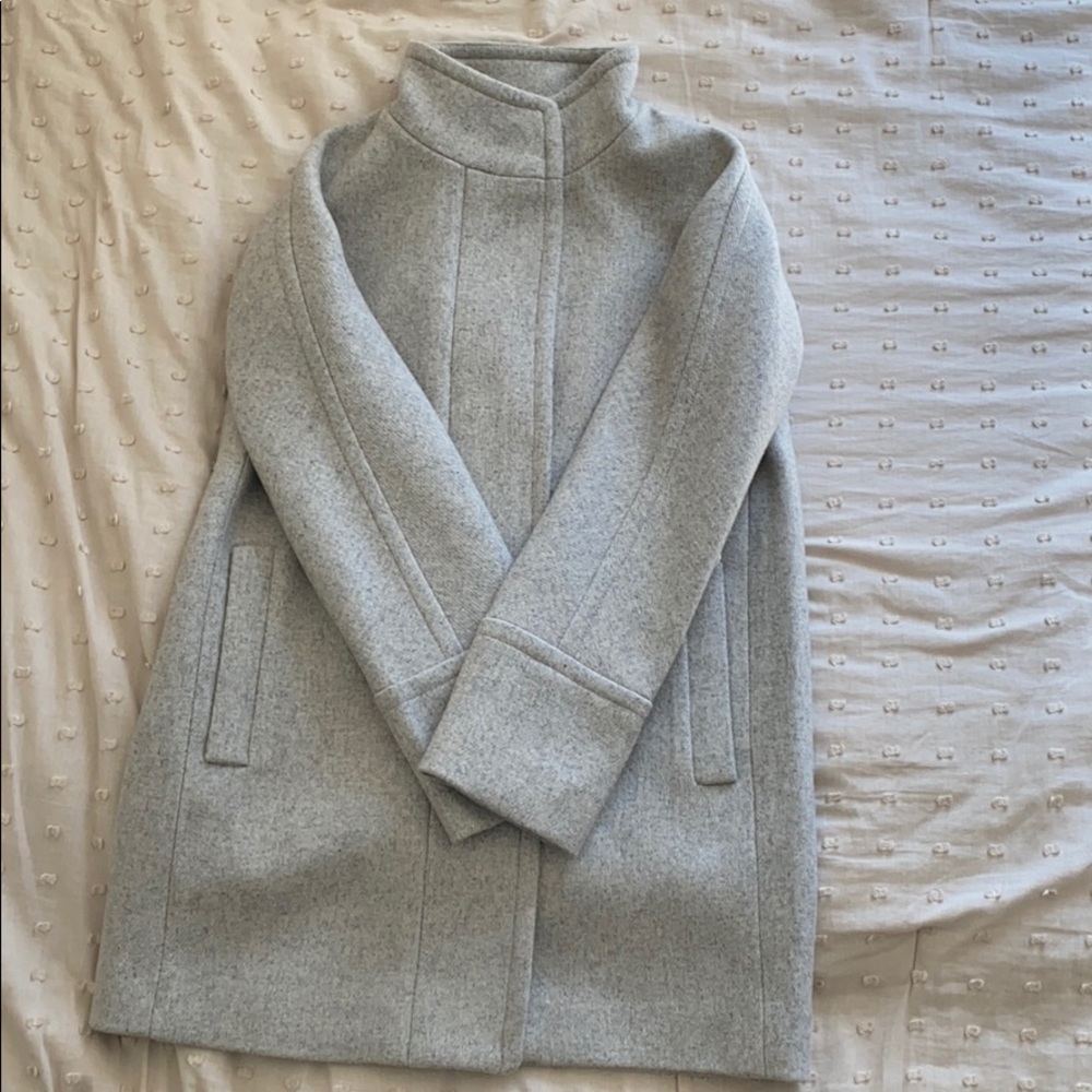 COPY - Grey J Crew Duster Coat